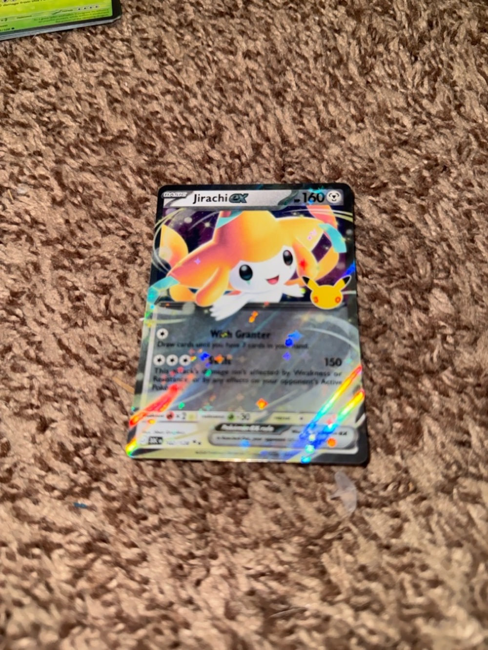 Pokemon TCG Jirachi ex 102/128 – 30th Celebration – Holo